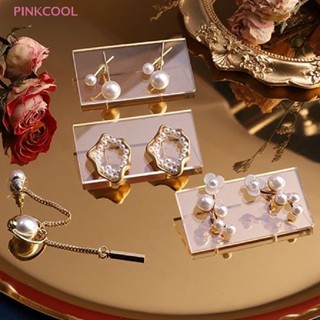 Pinkcool แผ่นบอร์ดอะคริลิคใส แฮนด์เมด สําหรับโชว์เครื่องประดับ ต่างหู DIY