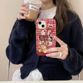 เคสโทรศัพท์มือถือแบบนิ่ม ลายนําโชค สีแดง สําหรับ iPhone 11 11promax 12 12pro 12promax 13 13pro 13promax 14 14plus 14promax