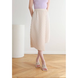 2MUAY PLEAT กระโปรงผู้หญิง กระโปรงพลีทคุณภาพ รุ่น GJO3213 5สี FREE SIZE ASYMMETRIC WRAP PLEAT SKIRT