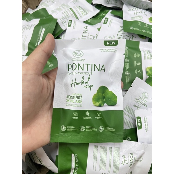 พรทิน่า-สบู่ใบบัวบก-pontina-herbal-soap-27g