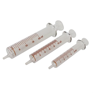 KBM syringe Syring แก้ว ไซริงค์แก้ว 5 - 10 - 20 - 50 ml ( ให้อาหาร ) Feed ใช้สำหรับให้อาหารผู้ป่วย 1 อัน