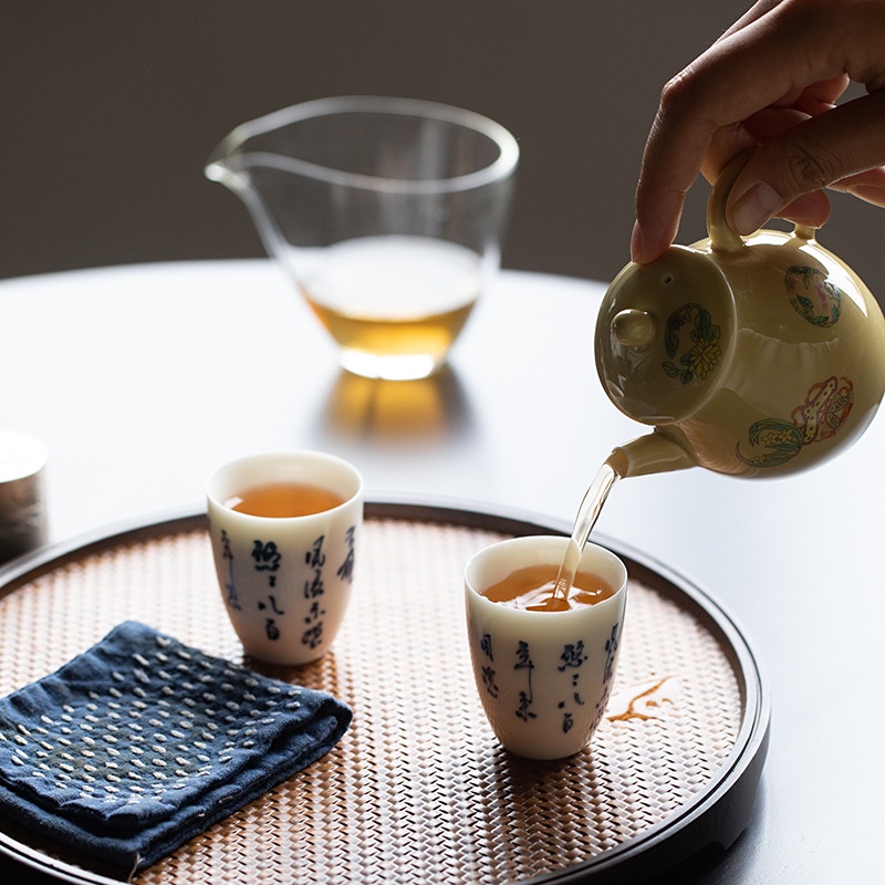ชุดถ้วยชาเซรามิค-ขนาดเล็ก-สไตล์ญี่ปุ่นเรโทร