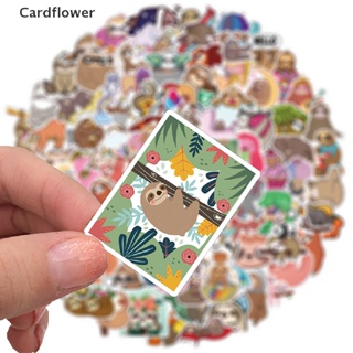 &lt;Cardflower&gt; 100Pcs Cute Sloth Animal Sticker For DIY Water Bottle Bicycle Skateboard On Sale