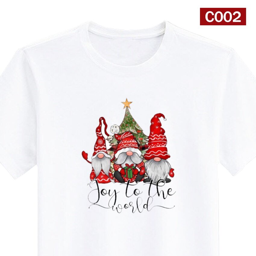 เสื้อยืด-สกรีน-merry-christmas-คริสต์มาส-เสื้อปีใหม่-สีขาว-เสื้อผ้าหนา-นุ่ม-ใส่สบาย-ได้ทั้งผู้ชาย-และผู้หญิง-no-0240เสื้
