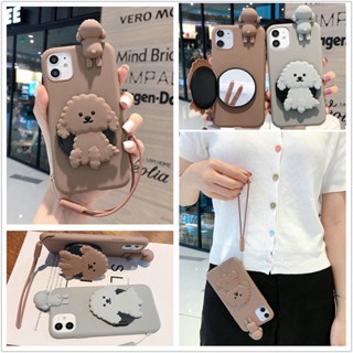 เคส Samsung J8 J7 J6 J6+ J4 J4+ Pro Prime Plus A9 A7 A6 A6+ 2018 M31 M30S M21 M20 SamsungJ7 Prime Samsungj4+ Samsungj6+ Gray Brown Dog Makeup Case