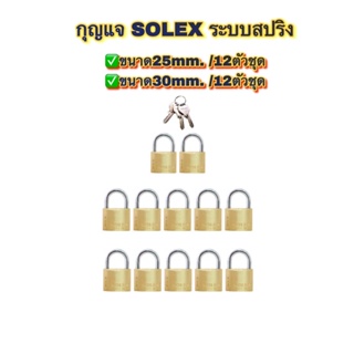 กุญแจSOLEXระบบสปริง✳️งานสั่งทำ‼️ขนาด30mm./12ตัวชุด❌(แบบไม่แพ็คแผง)