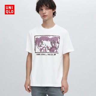 Uniqlo เสื้อยืดแขนสั้น พิมพ์ลาย ARCHIVE สําหรับผู้ชาย และผู้หญิง (UT) 456431 ยูนิโคล่