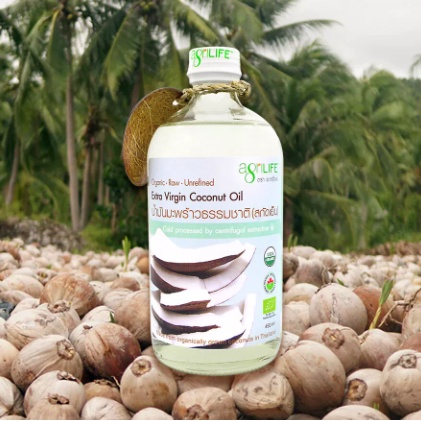 น้ำมันมะพร้าวธรรมชาติสกัดเย็น-เกรดออร์แกนิค-อะกรีไลฟ์-agrilife-organic-coconut-oil-450มล
