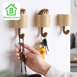 BestoreHome ตะขอแขวนติดผนัง ที่แขวนติดผนัง ลายการ์ตูนน่ารัก🦉🦉🦉