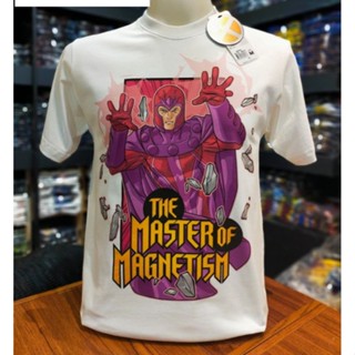 เสื้อยืดMarvel ลิขสิทธิ์แท้ ลายmagnetism สีขาว (MVX-343)