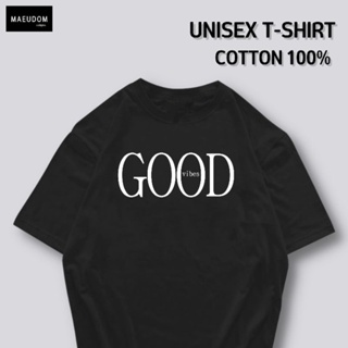 [ปรับแต่งได้]เสื้อยืด Good vibes ผ้า Cotton 100% หนา นุ่ม ใส่สบาย ซื้อ 5 ตัวขึ้นไปคละลายได้ทั้งร้าน แถมฟรีถุงผ้าสุด_57