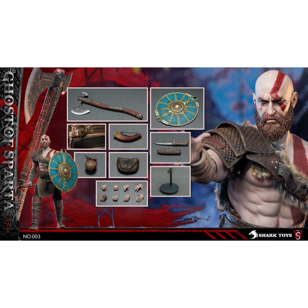 SHARKTOYS x SWTOYS 1/6 ゴースト オヴスパルタン 003 Shark Toys X SW Toys 1/6 Spartan Figure [SW-ST003] - EKIA