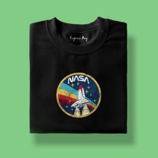 NASA VINTAGEเสื้อสังเคราะห์/เสื้อยืดสไตล์มินิมอลแบบ Unisex THe_59