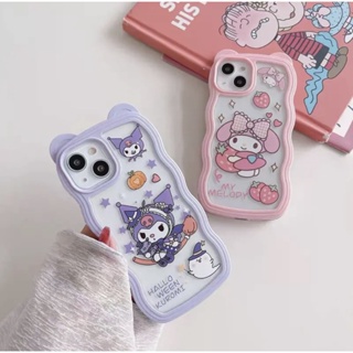 เคสขอบหยักมีหู ประกบ2ชั้นลายการ์ตูน สำหรับรุ่น ไอโฟน 6 6s 7plus 8plus 11 12 13 14 pro max