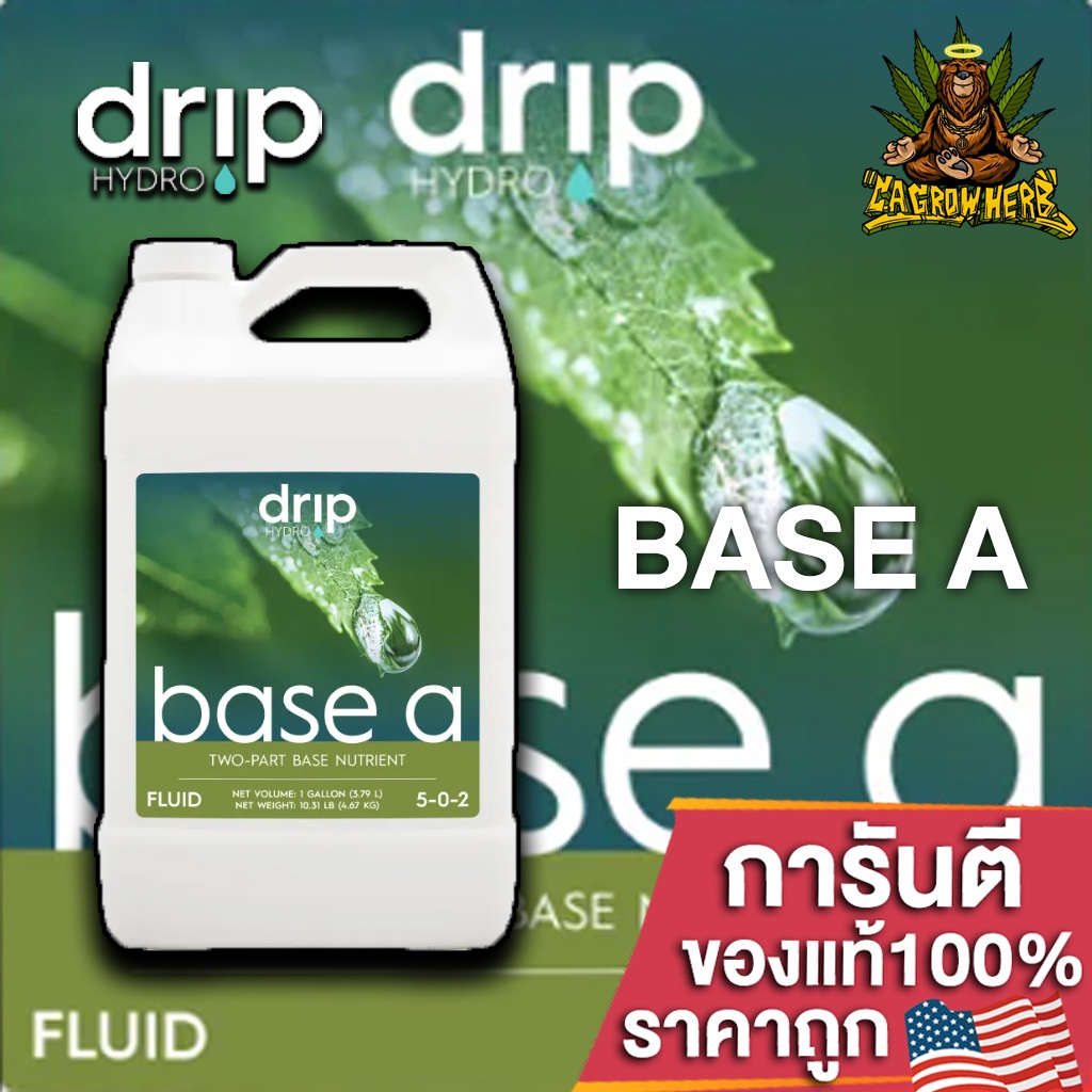 drip-hydro-base-a-ปุ๋ยหลักตลอดการเจริญเติบโต-สารอาหารพื้นฐานที่พืชต้องการ-ขนาดแบ่งขาย-50-100-250ml-ปุ๋ยนอก-ของแท้100