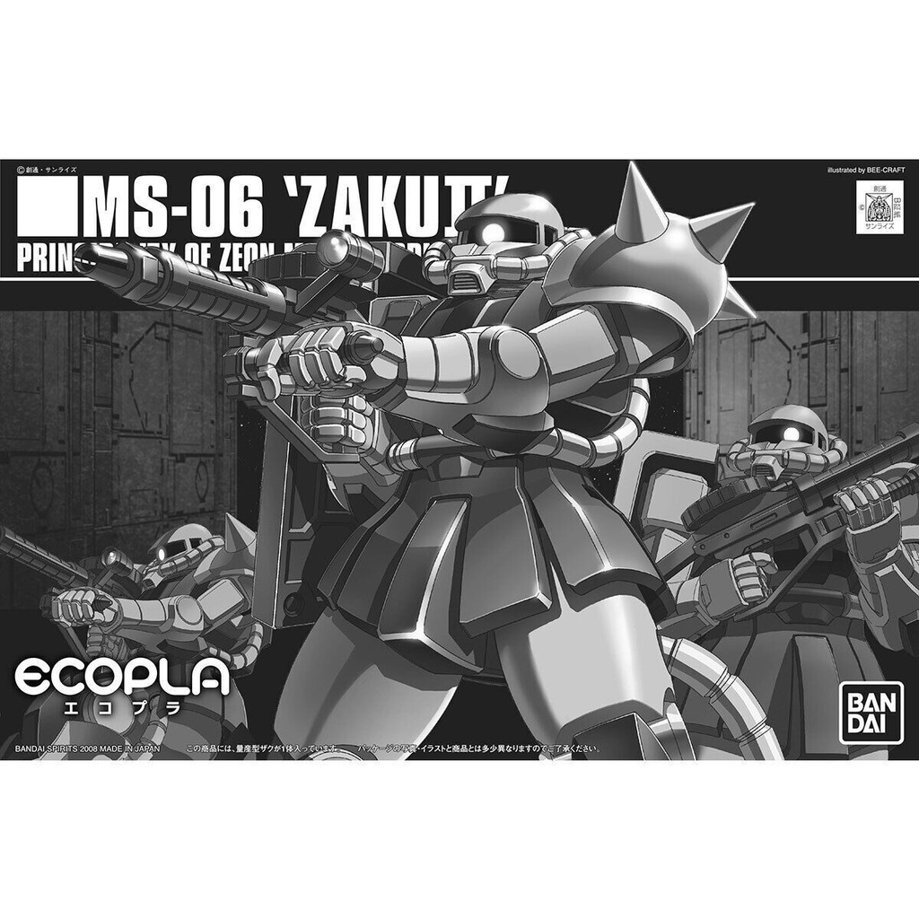 BANDAI ECOPLA HGUC 1/144 MS-06 ZAKU Ⅱ From Japan New | Shopee Thailand
