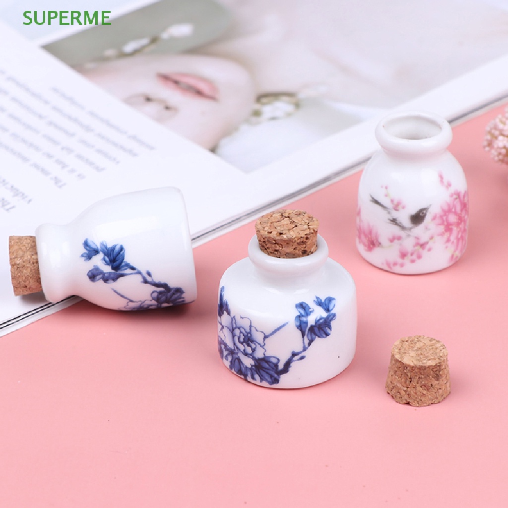 superme-ขายดี-ขวดแก้วเซรามิค-ลายดอกโบตั๋น-พร้อมฝาปิดไม้-สําหรับใส่เครื่องดื่มเหลว