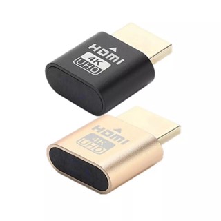 1Pcs VGA Virtual Display Adapter HDMI 1.4 DDC EDID Dummy เสียบปลั๊กการ์ดแผ่นล็อค