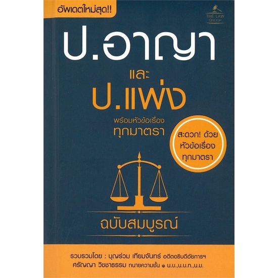 หนังสือประมวลกฎหมายอาญา-และประมวลกฎหมายแพ่ง-cafebooksshop