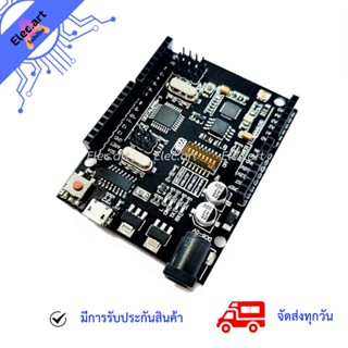 บอร์ด WiFi+UNO R3 ATmega328P+ESP8266 USB-TTL CH340G