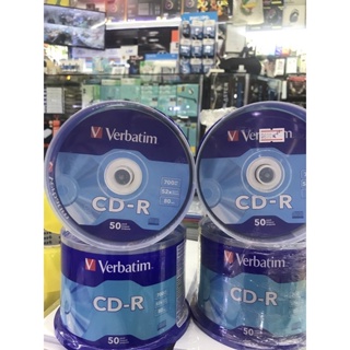 CD-R Verbatim สีเงิน 700MB/80min/52x/50pack