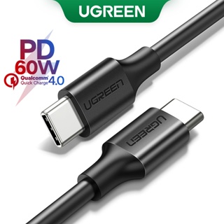 สินค้า Ugreen 60W USB C เป็น Type-C สายชาร์จข้อมูล ชาร์จเร็ว สําหรับ Samsung Macbook HUAWEI