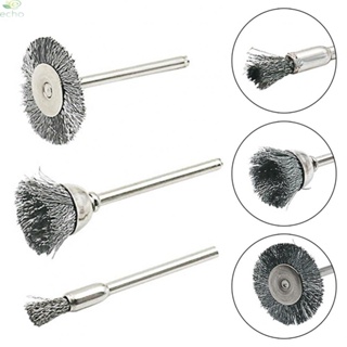 【ECHO】New Silver Wire Brush Power Tool 3Pcs/Set Brushes Polishing Rust Removal【Echo-baby】
