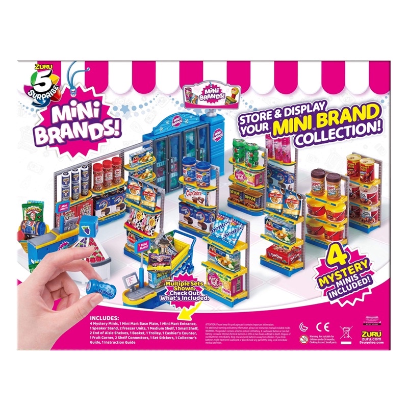 5-surprise-mini-brands-electronic-mini-mart-with-4-mystery-mini-brands-playset-by-zuru