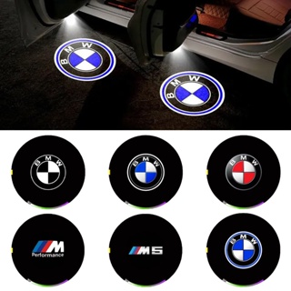 โคมไฟโปรเจคเตอร์ Led ลายโลโก้ Welcome Light สําหรับ BMW mini 1 2 3 4 5 6 7 Series X1X3X4X5X6 M3M5 2 4 ชิ้น