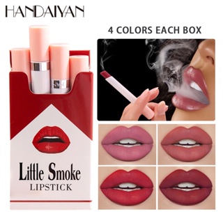 Best selling cigarette Matte Velvet Fog Moisturizing Lipstick Lipstick 4 sets LSLB