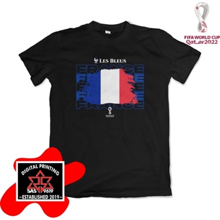 เสื้อยืด ลายถ้วยโลก สไตล์ฝรั่งเศส 2022 Les Bleus France World Cup 1348
