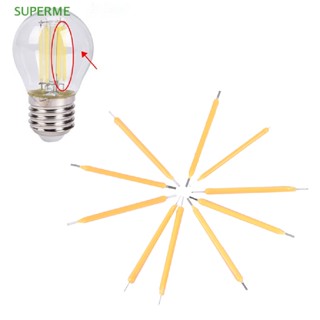 Superme หลอดไฟ LED COB พลังงานแสงอาทิตย์ สว่างมาก สําหรับบ้าน 10 ชิ้น