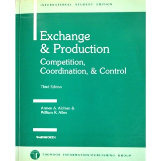 💚🎀Book🎀💚Exchange and Production: Competition, Coordination, and Control : Armen A. Alchian William R Allen