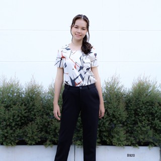 AMILA Blouse AM-B920 พีชสกิน แขนยาว IGPU22-7