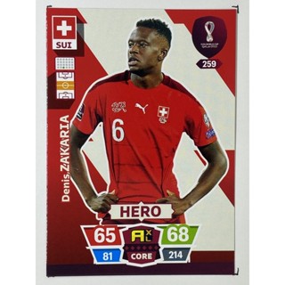 การ์ดนักฟุตบอล Denis Zakaria ฟุตบอลโลก world cup 2022 การ์ดสะสม Switzerland การ์ดนักเตะ สวิตเซอร์แลนด์