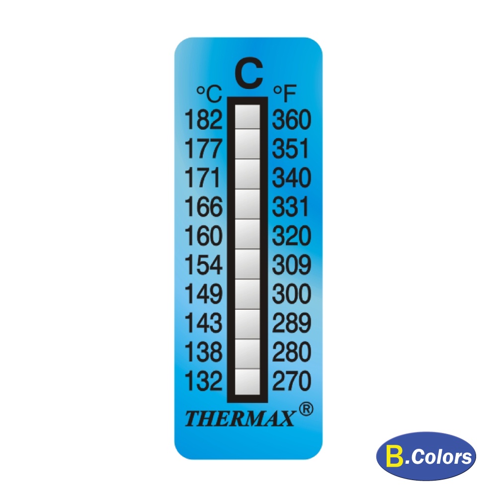 แผ่นสติ๊กเกอร์วัดอุณหภูมิ-thermax-รุ่น-10-level