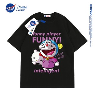 2023 เสื้อยืดแขนสั้น ผ้าฝ้าย พิมพ์ลายการ์ตูน NASA สไตล์ฝรั่งเศส สําหรับผู้ชาย และผู้หญิง_59