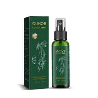 สเปรย์บำรุงหนังศรีษะ Ouhoe natural herbs สเปรย์ ลดการหลุดล่วงเส้นผม บำรุงผม 100ml พร้อมส่ง