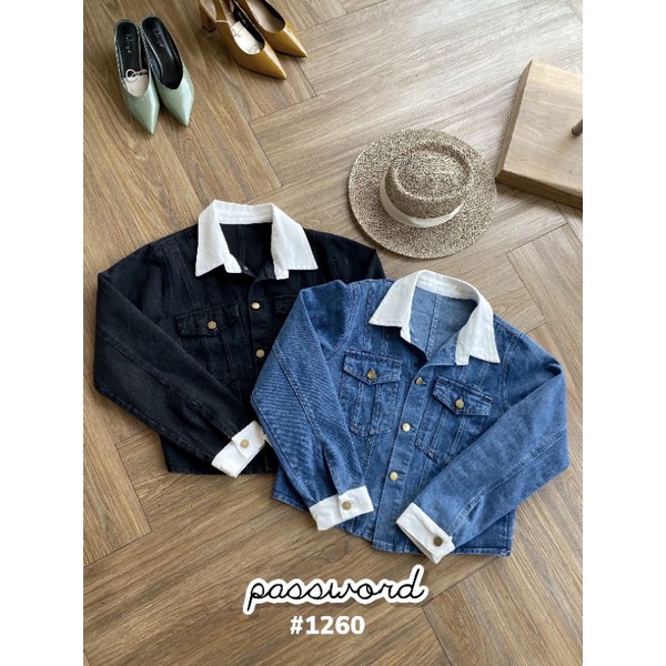 pw-1260-แจ็คเก็ตยีนส์-เสื้อยีนส์-เสื้อคลุมยีนส์