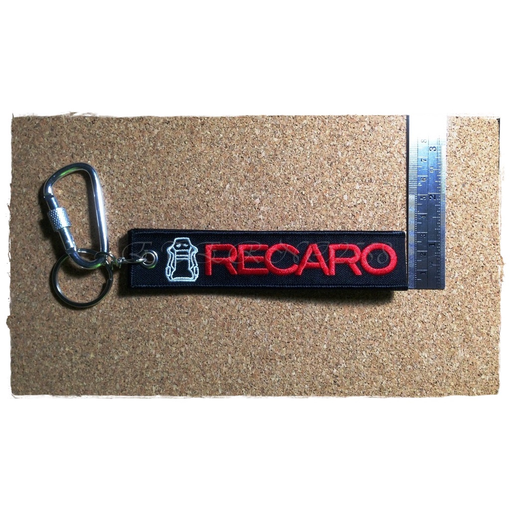 พวงกุญแจผ้า-รถยนต์-รถกระบะ-รถมอเตอร์ไซต์-recaro