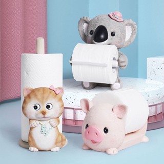 Resin Animal Statue Tissue Holder Wall Decoration Tissue Holder Wall Hanging Toilet Paper Storage Rack Home Wall Decorat