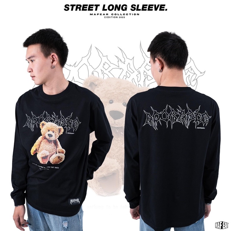 เสื้อแขนยาวลายสกีน-แนว-street-จากแบรนด์-mafear-ราคาเพียง-290-บาท