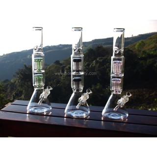 #พร้อมส่งในไทย XL clear color double 10 legs large bowl bong 18.8