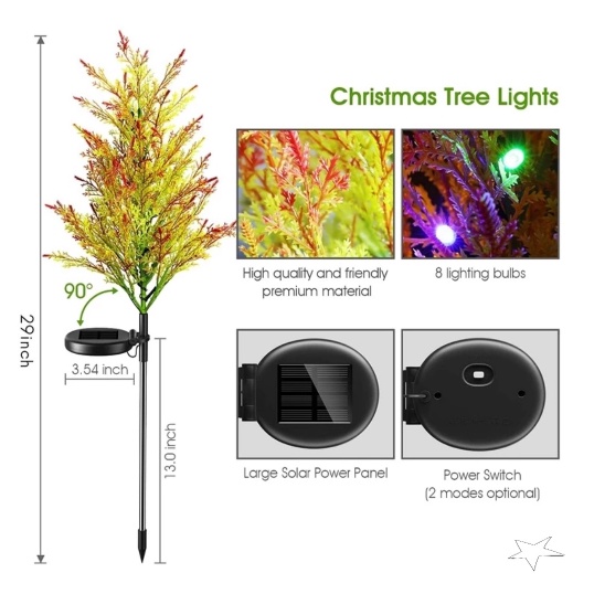 ไฟ-led-ต้นไม้พลังงานแสงอาทิตย์-ไฟต้นคริสต์มาส-1ชุด2ชิ้น