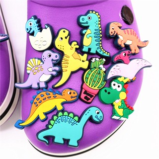 Jibbitz Crocs Jurassic World Jibits Charm Dino Animal Crocs Jibbits น่ารัก อุปกรณ์เสริม สําหรับรองเท้าผู้หญิง