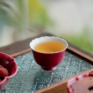 Rouge ชุดถ้วยชาเซรามิก สีดํา สไตล์กังฟู [A063]