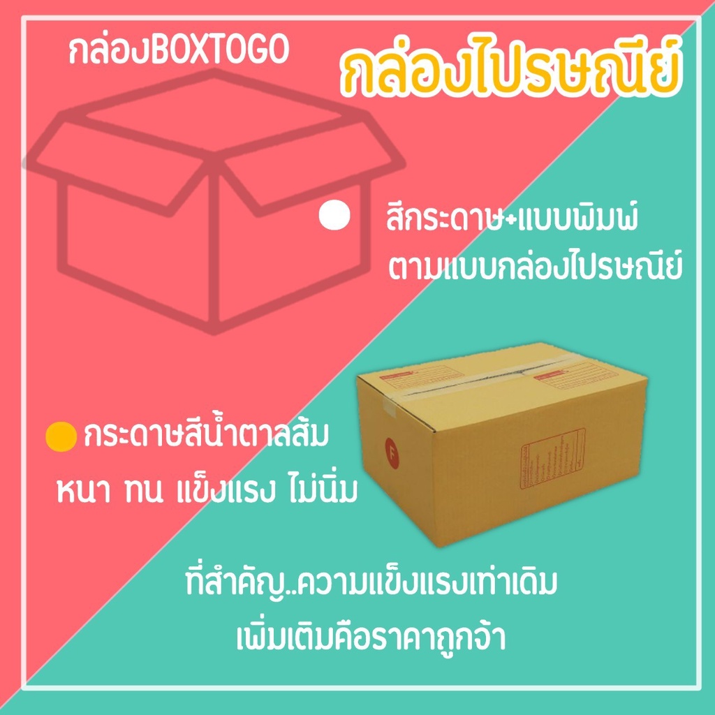 กล่องไปรษณีย์-กล่องพัสดุ-เบอร์-fกลาง-1แพ็ค10ใบ-จัดส่งทั่วประเทศ