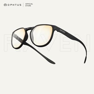 สินค้า OPHTUS แว่นกรองแสงสำหรับเกมเมอร์ รุ่น Raven เลนส์ RetinaX Amber