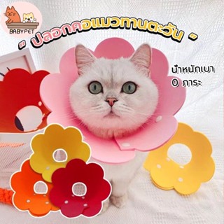 ราคาและรีวิว【K】 BABY PET😺🌸 คอลล่าดอกไม้ ปลอกคอกันเลียแผล คอลล่าหมา ปลอกคอดอกไม้ คอลล่าแมว 😺