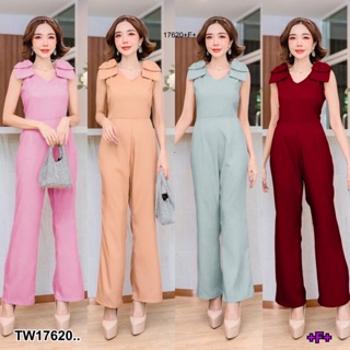 AK 17620 Jumpsuit จั๊มสูทแขนกุด